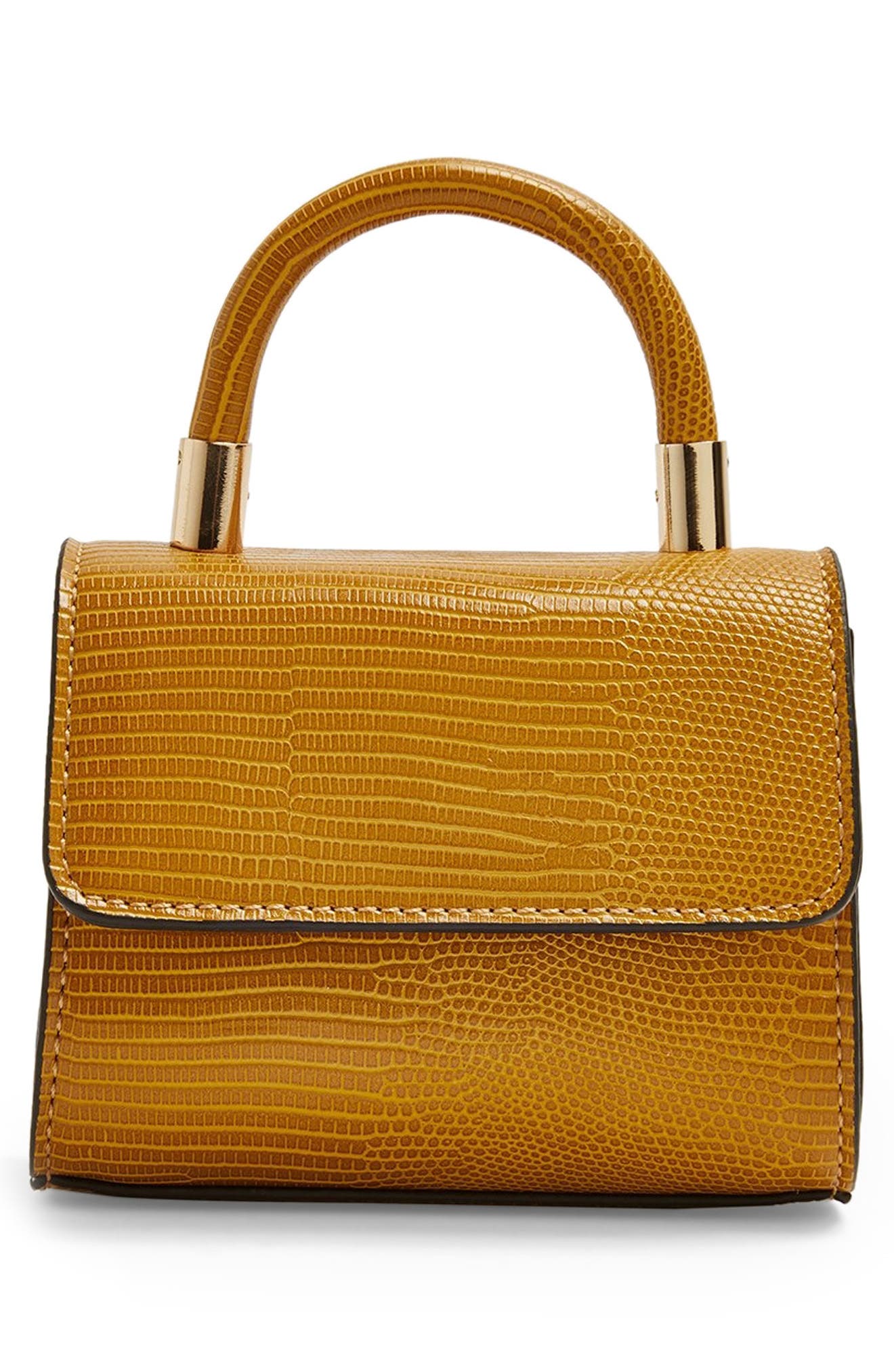 topshop mustard bag