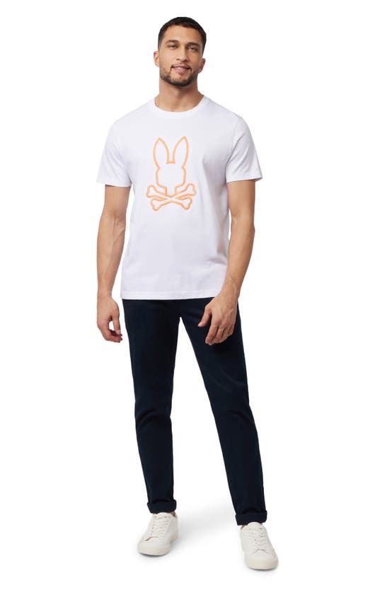 Shop Psycho Bunny Floyd Graphic T-shirt In White