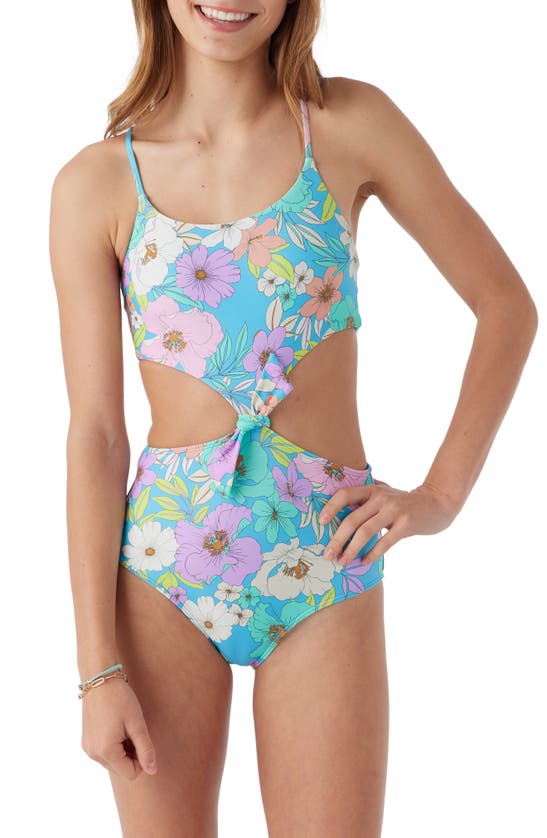 O'neill Knot Cutout One-piece Swimsuit In Barbie Pink