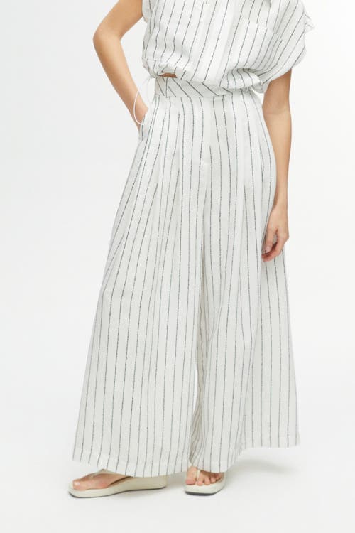 Nocturne Striped Wide Leg Pants in Multi-Colored at Nordstrom