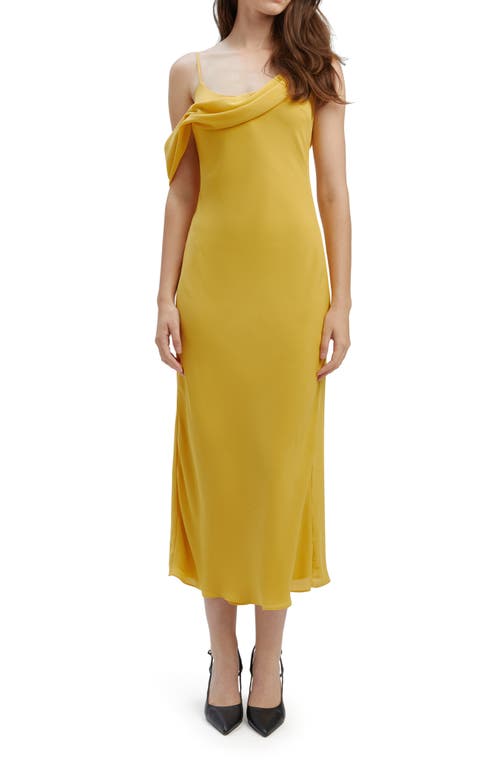 Shop Bardot Mayari Asymmetric Dress In Marigold