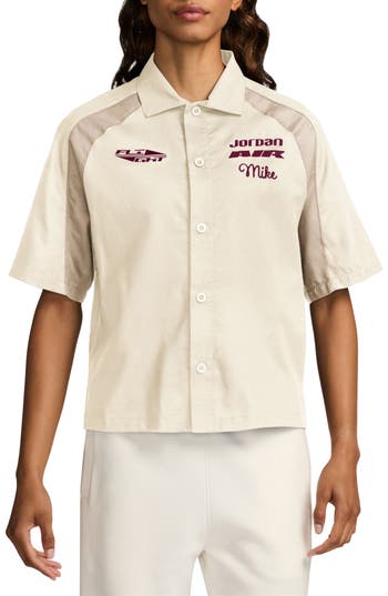 JORDAN JORDAN EMBROIDERED SHORT SLEEVE WORKWEAR BUTTON-UP SHIRT