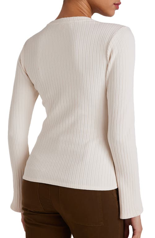 Shop Bella Dahl Long Sleeve T-shirt In Winter White