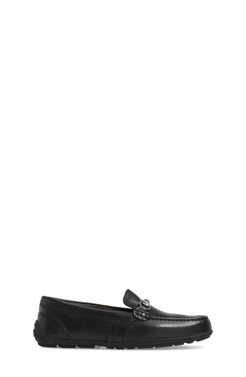 Geox Fast 3 Bit Loafer In Black/black