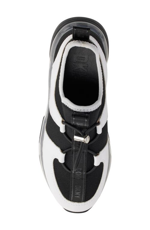 Dkny Tace Slip-on Sneaker In Bk/brt Wht