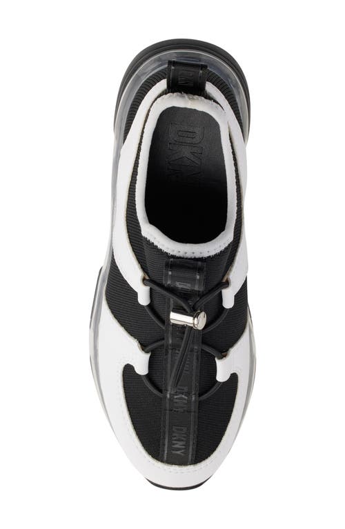 Shop Dkny Tace Slip-on Sneaker In Bk/brt Wht