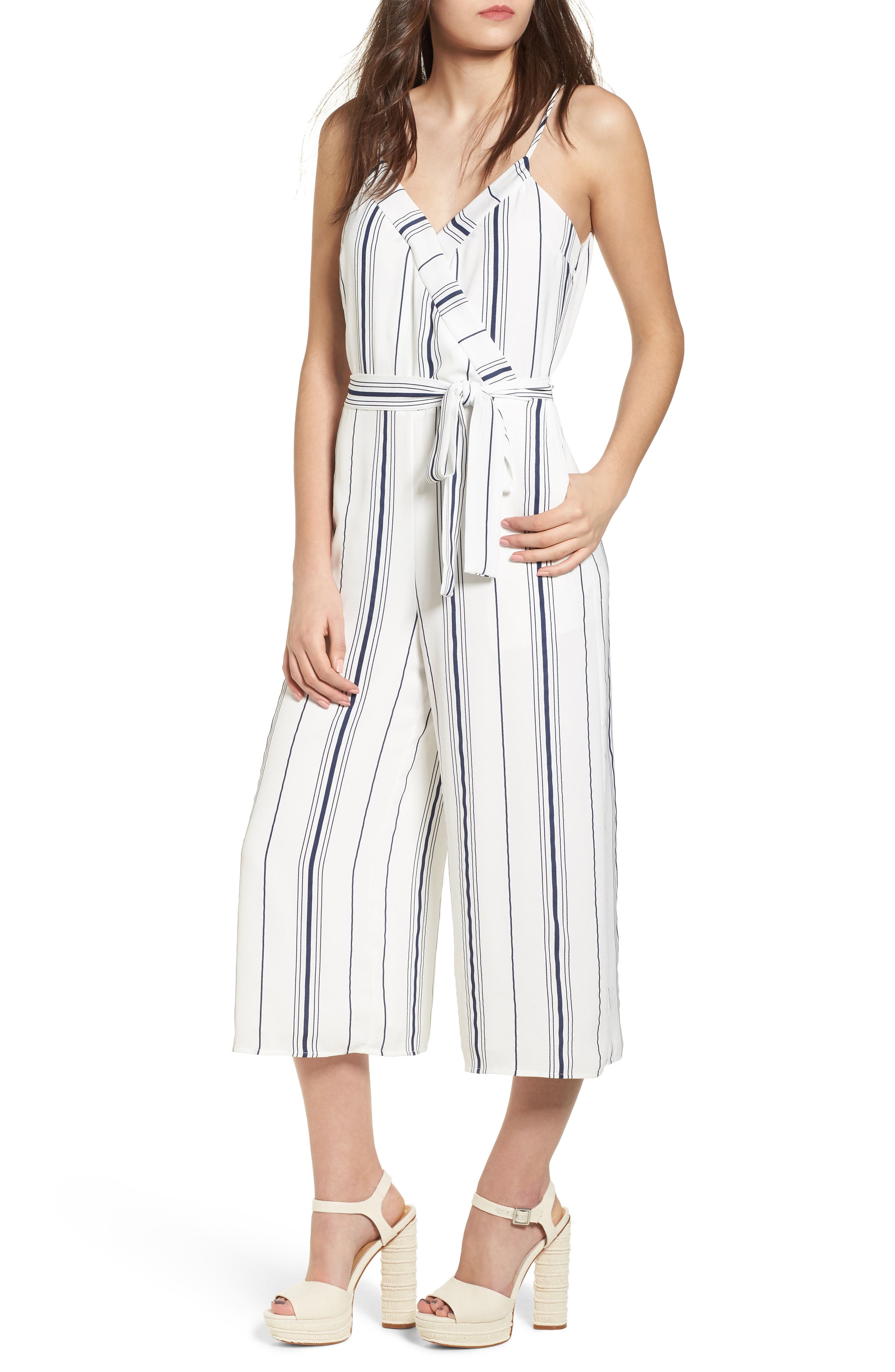 joa stripe jumpsuit
