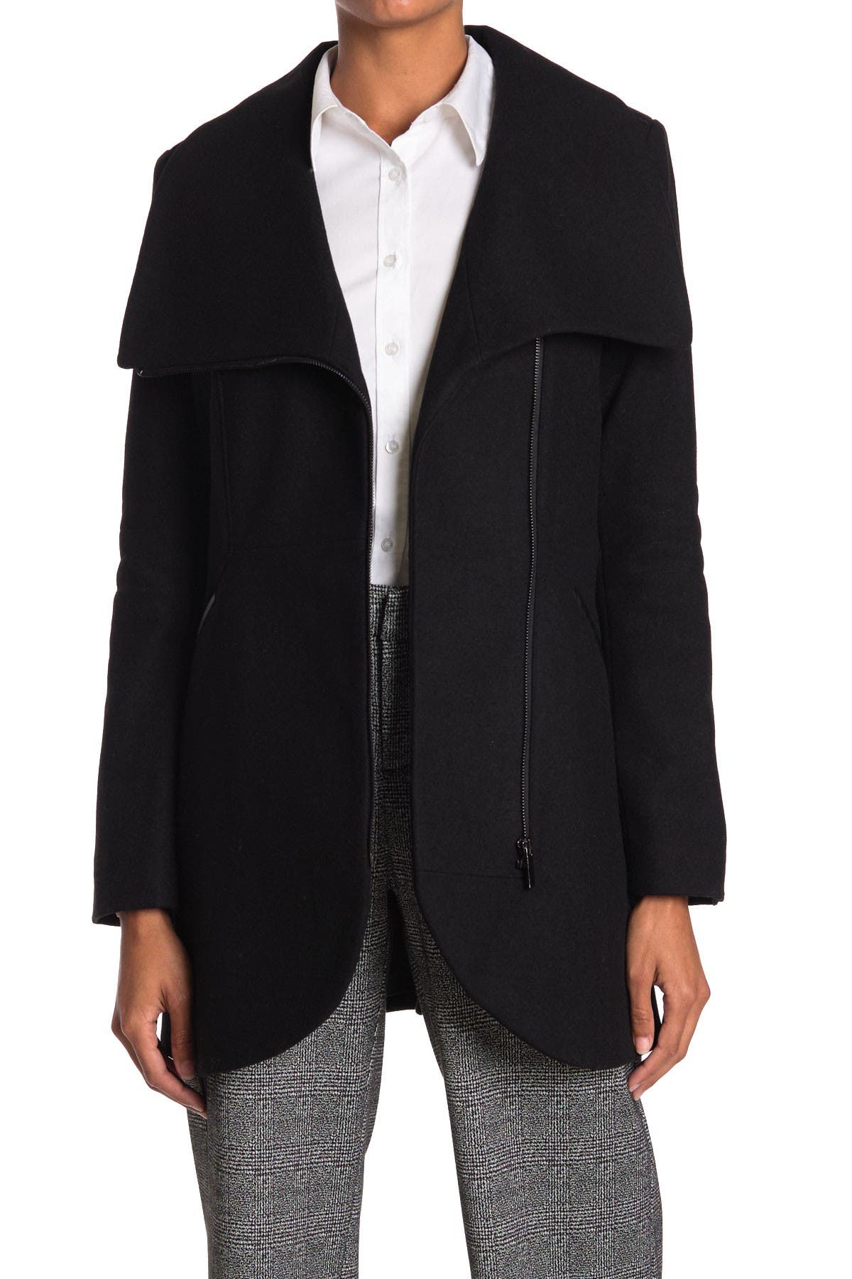 french connection tulip hem coat