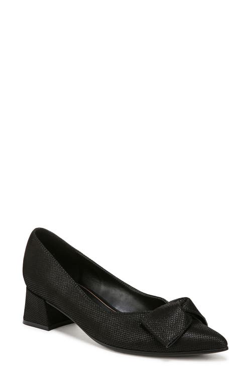 Naturalizer Mavis Bow Pointed Toe Pump In Black