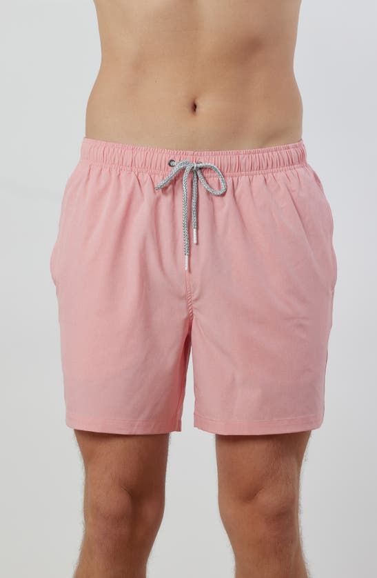 Rainforest Not Your Average Solid Swim Trunks In Flamingo Pink
