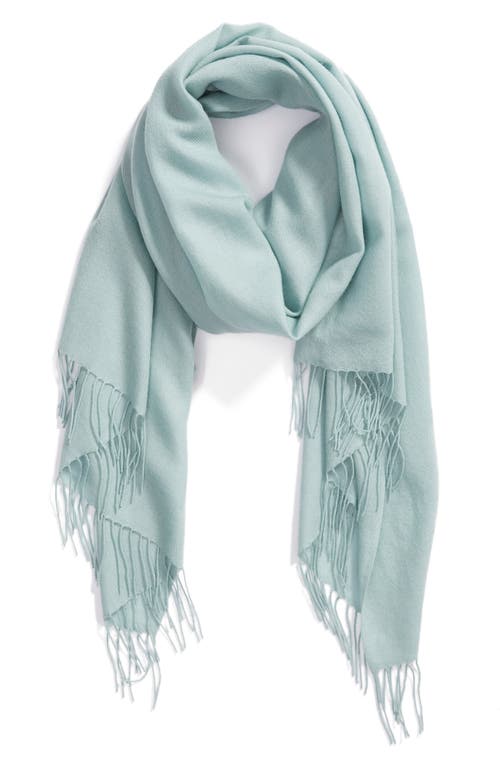 Shop Nordstrom Tissue Weight Wool & Cashmere Scarf In Teal Mist