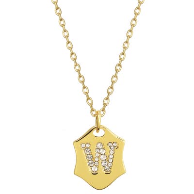 Stella + Ruby Nom De Plume Initial Pendant Necklace
