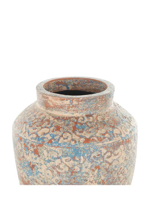Ginger Birch Studio Red Clay Ceramic Vase In Beige