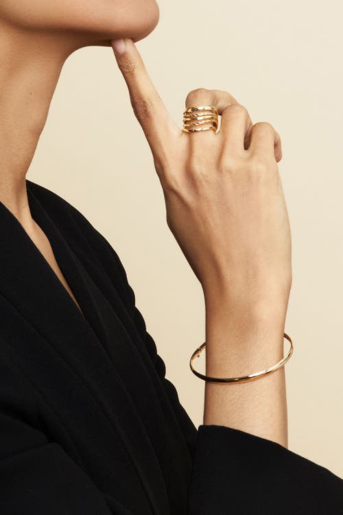 Oradina The One Bangle In Yellow Gold