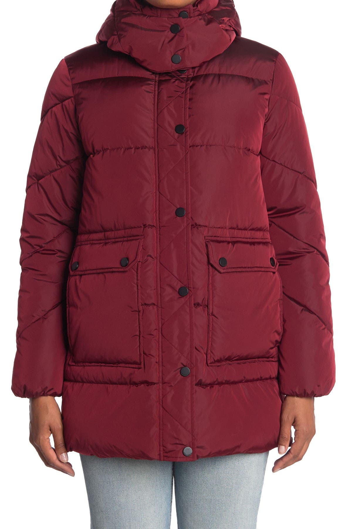 lucky brand missy hooded puffer jacket