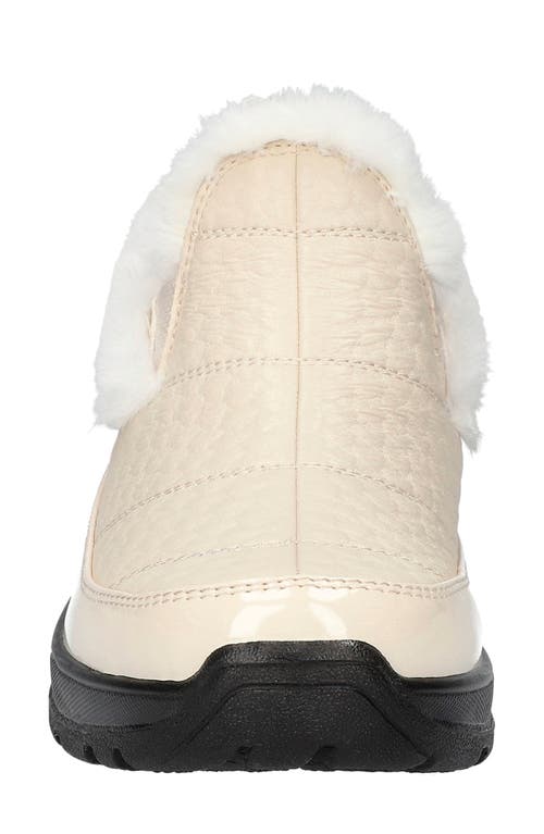 Shop Easy Street Flurry Waterproof Faux Fur Bootie In Winter White