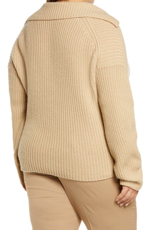 Vince Collared Wool & Cashmere Sweater In Fauna
