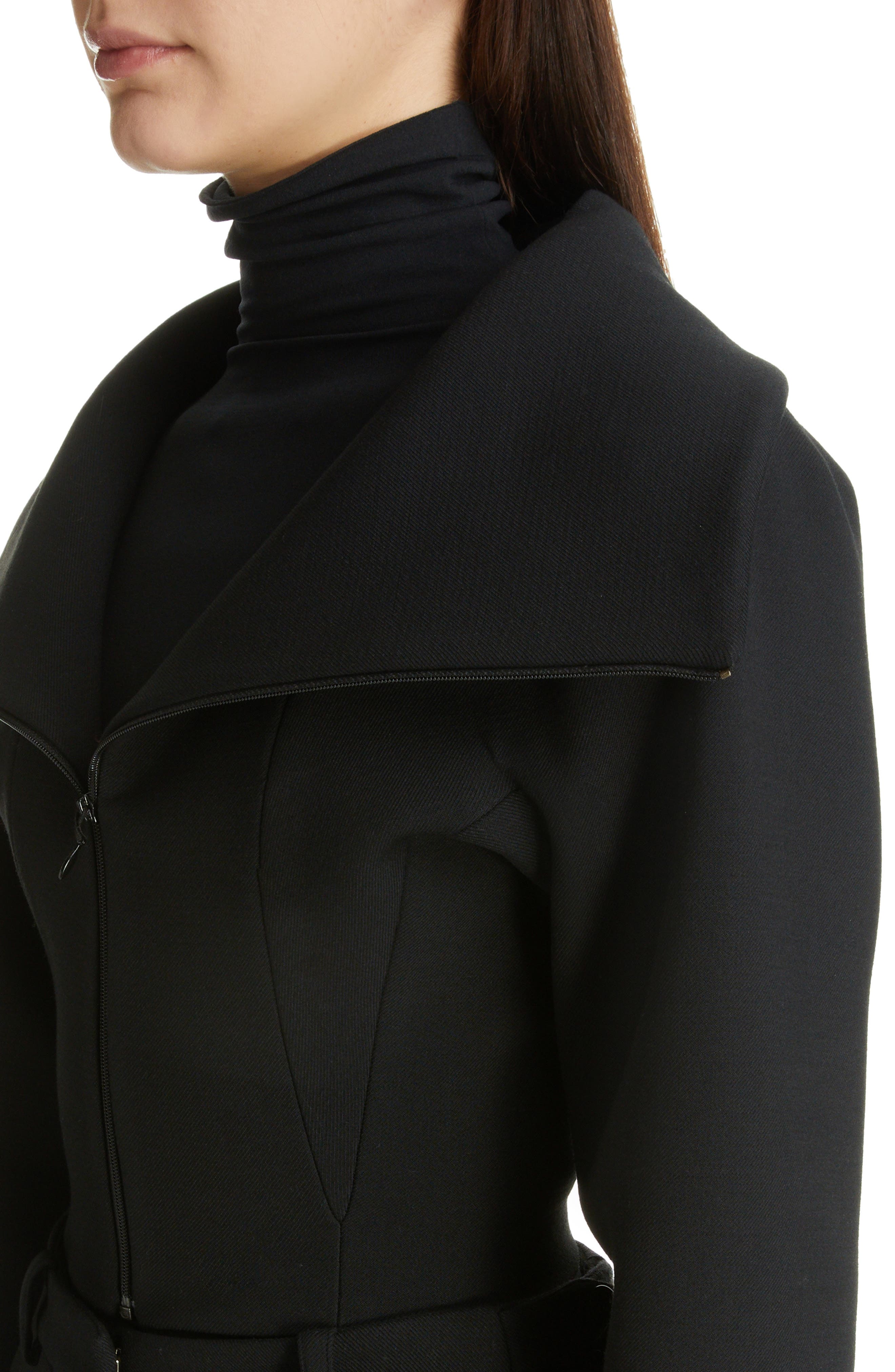 Alaïa Oversize Collar Crop Jacket Nordstrom
