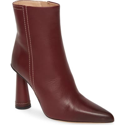 Jacquemus Les Bottes Toula Ankle Boot, Burgundy