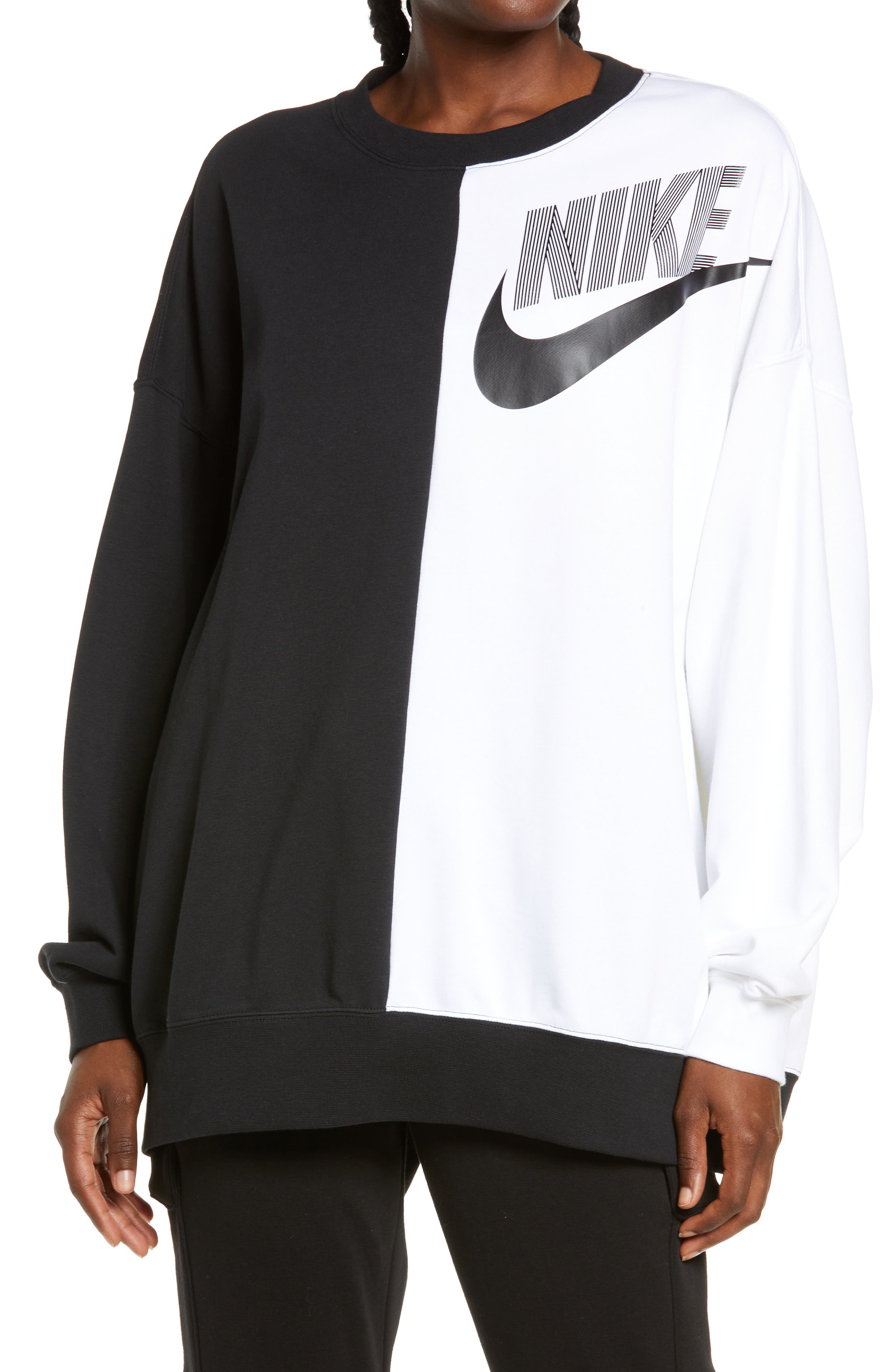 nike colorblock crewneck