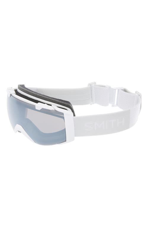 Smith Sport I/o 182mm Snow Goggles In White Vapor/sun Platinum