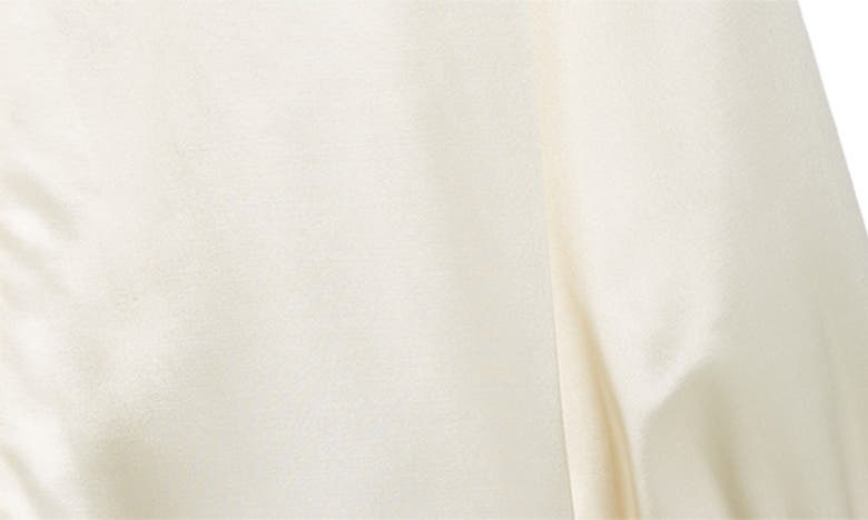 Shop Jil Sander Wavy Disc Satin Button-up Shirt In Raw Cotton