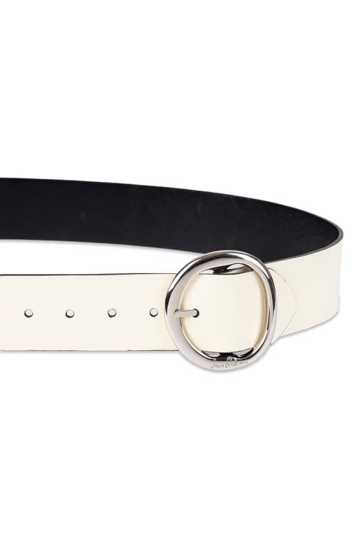 Shop Sam Edelman Reversible Belt In Bone/black