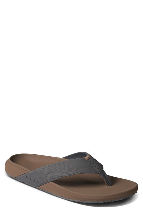 Shop Reef The Raglan Flip Flop In Fossil/grey