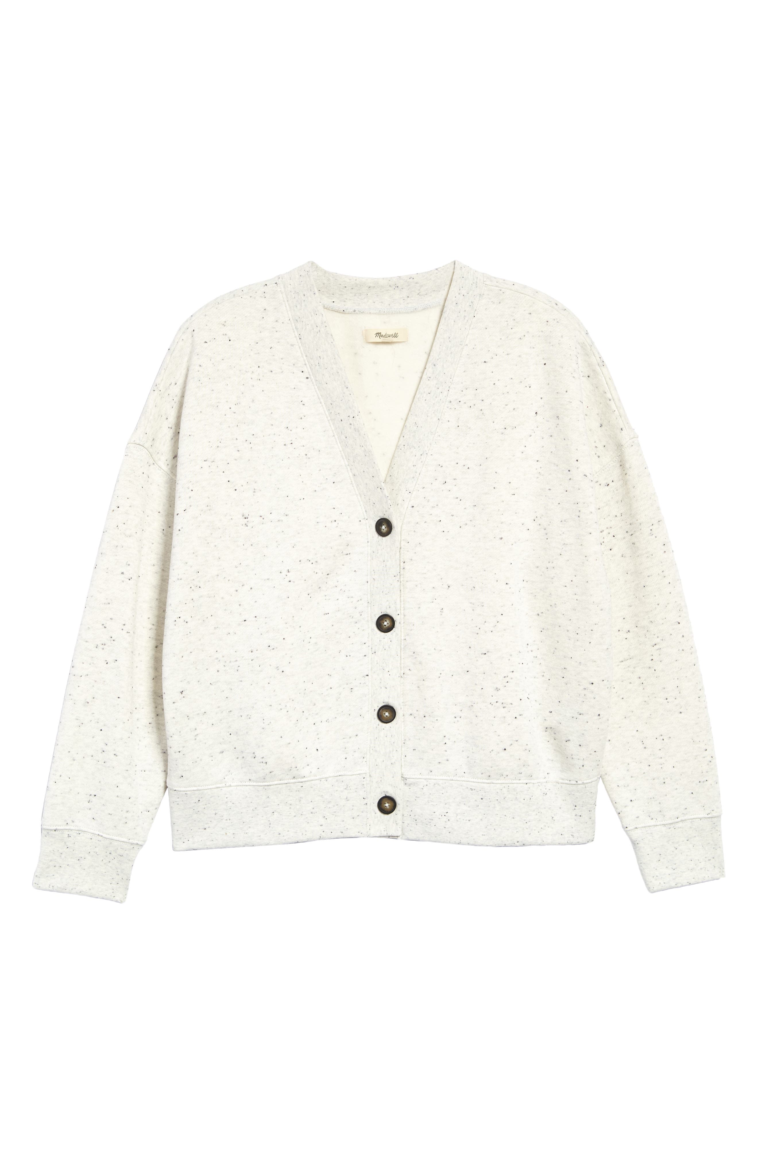 white sweatshirt cardigan