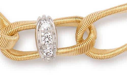 Shop Marco Bicego Marrakech Onde Bracelet In Yellow Gold/diamond