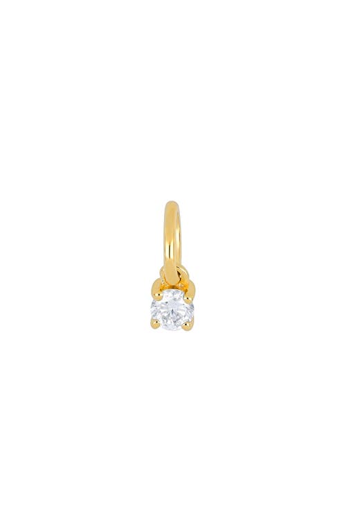 Ef Collection Birthstone Charm In Yellow Gold/diamond