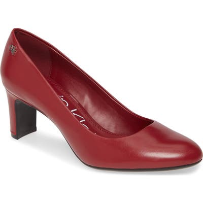 Calvin Klein Oksa Pump- Burgundy