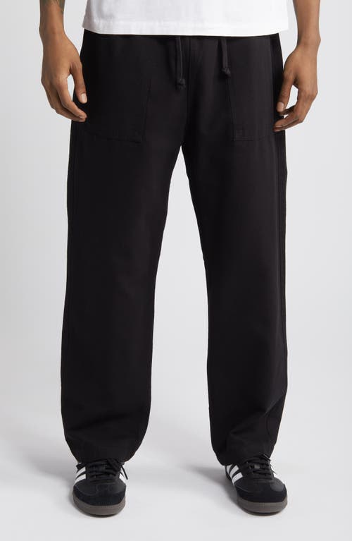 Organic Cotton Canvas Chef Pants in Black