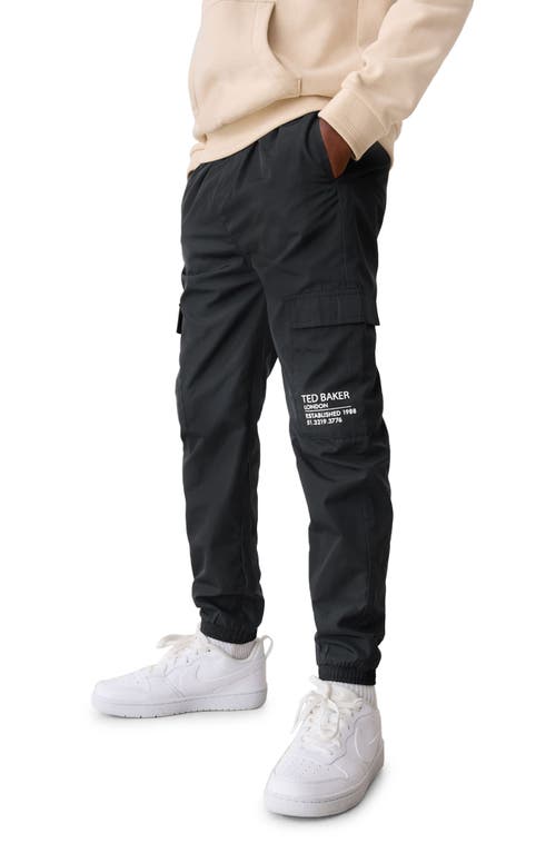 Shop Baker By Ted Baker Kids' Cargo Pants In Black