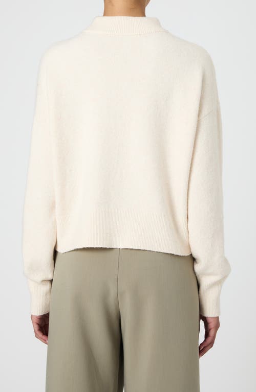 Shop French Connection Vhari Mock Neck Sweater In Oatmeal Melange