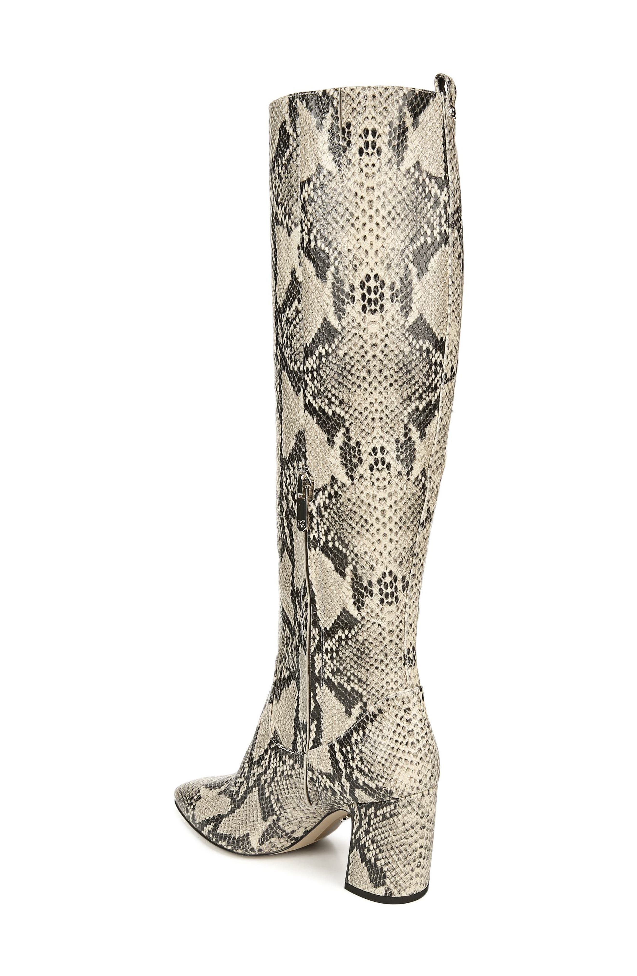 sam edelman hai snakeskin boots