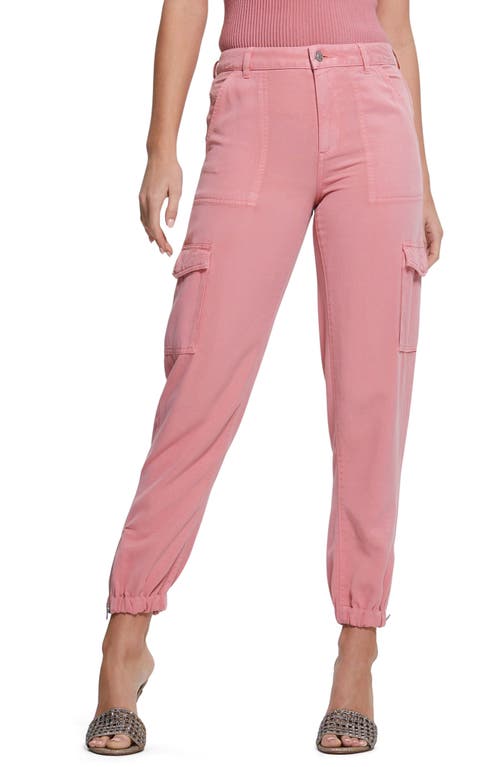 GUESS Bowie Cargo Chino Pants in Vintage Blush Multi