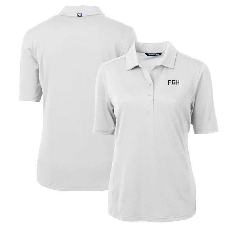 Shop Cutter & Buck White Pittsburgh Pirates City Connect Virtue Eco Pique Recycled Polo