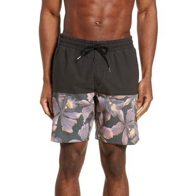 Volcom Vibes Volley Swim Trunks, Black