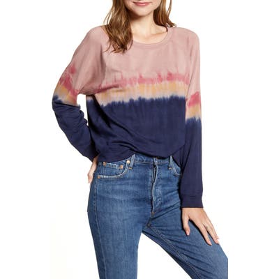 Velvet By Graham & Spencer Tie Dye Sweatshirt, Pink