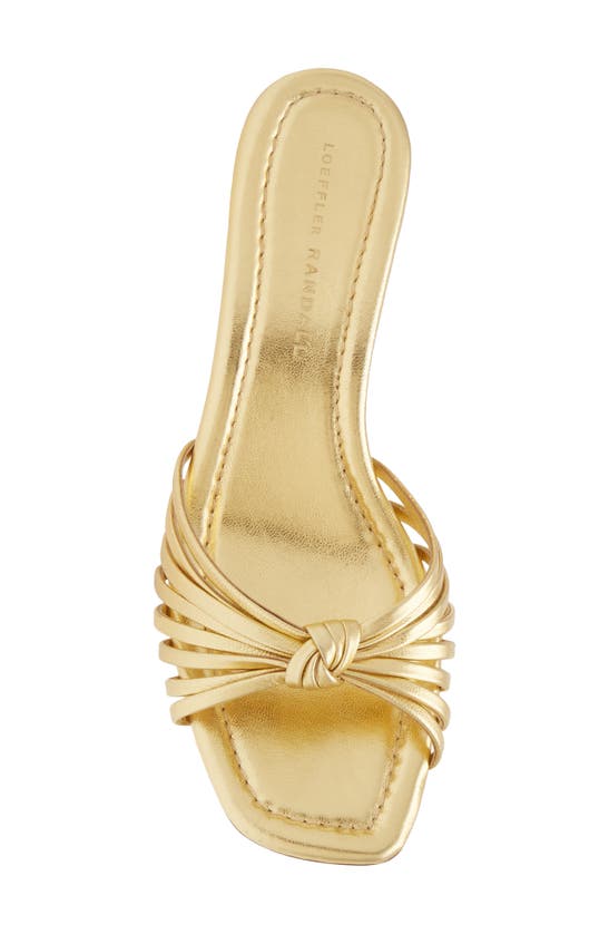 Shop Loeffler Randall Hazel Slide Sandal In Gold