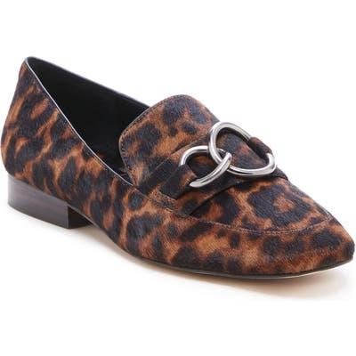 Sole Society So-Talulo Genuine Calf Hair Loafer- Brown