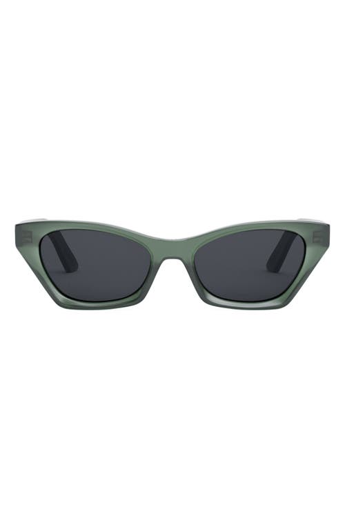 Dior 'midnight B1i 53mm Butterfly Sunglasses In Dark Green/other/smoke