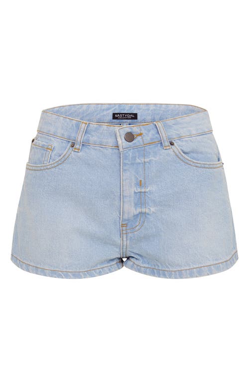 Shop Nasty Gal Cheeky Denim Shorts In Light Wash