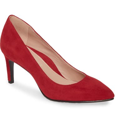 Taryn Rose Collection Gabriela Pointy Toe Pump, Red