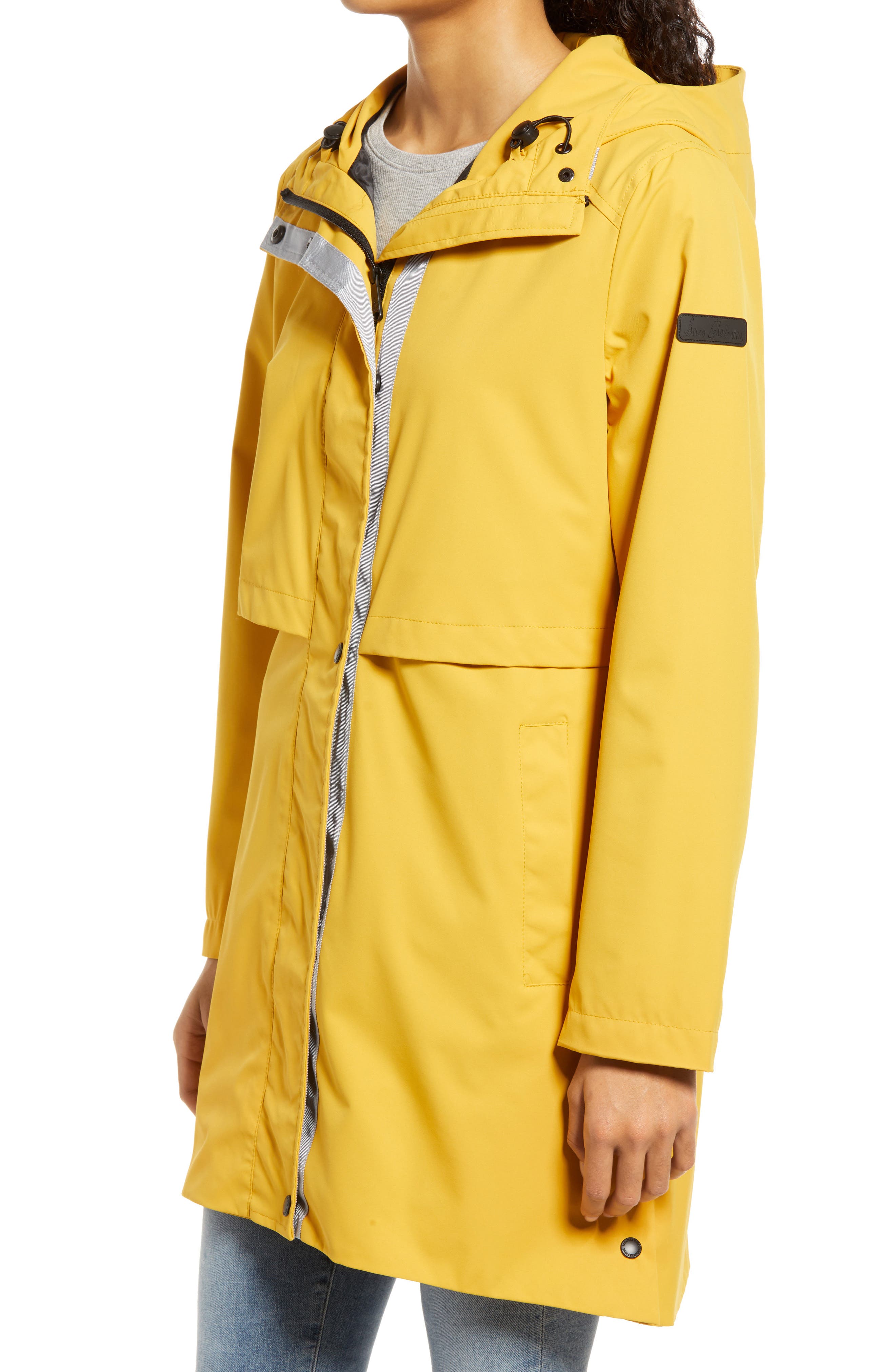 Sam Edelman Rain Anorak Jacket With Wide Hood