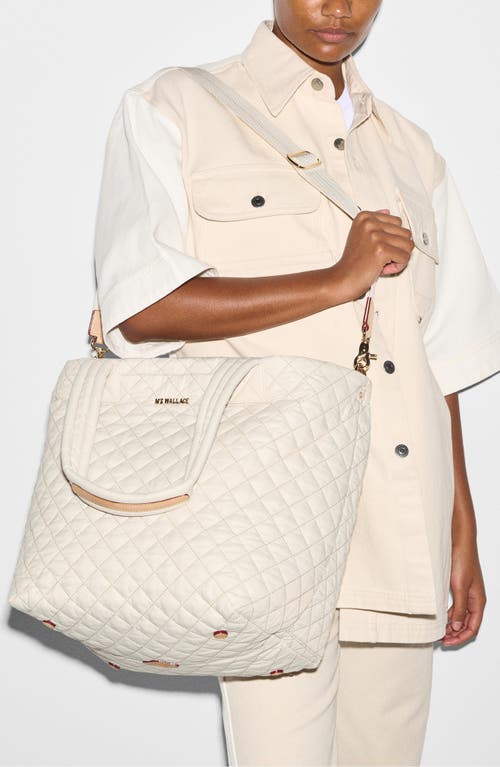 Mz Wallace Medium Metro Deluxe Tote In Sandshell