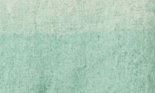Marcus Adler Colorblock Check Fringe Scarf In Aqua
