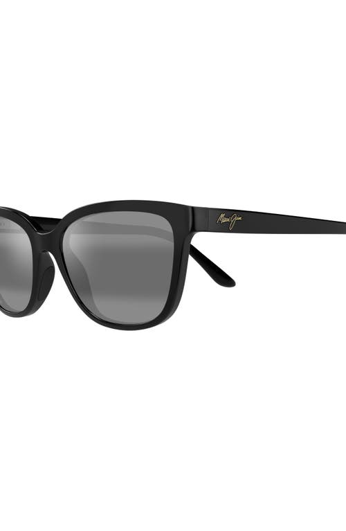 Maui Jim Honi Cat Eye Sunglasses, 54mm In Black/neutral Grey