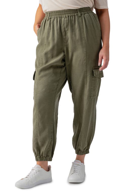 Relaxed Rebel Cargo Joggers in Burnt Olive